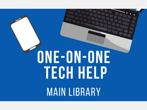 Event image for One-on-One Tech Help (Main Library)