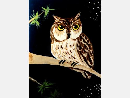Event image for Paint Night: Owl on a Branch (O'Neill)