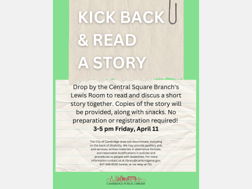 Event image for Kick Back and Read a Story!