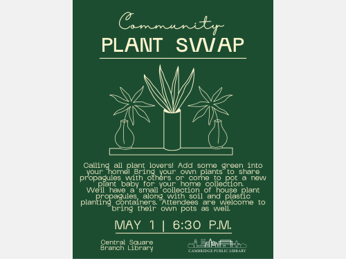 Event image for Propagate and Populate: Plant Swap (Central Square)