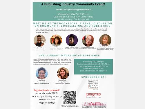 Event image for Meet me at the Bookstore: A Panel Discussion on Community, Bookselling, and Publishing (Main)