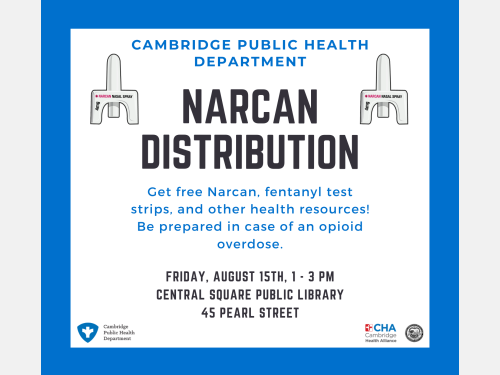 Event image for Narcan Distribution (Central Square)