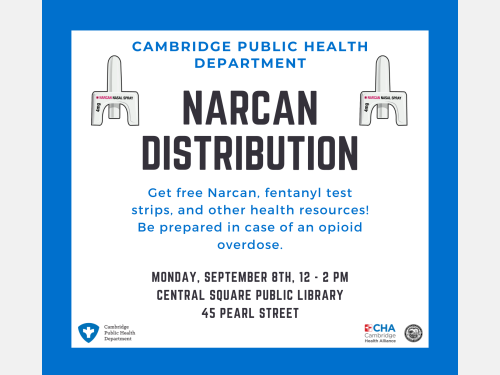 Event image for Narcan Distribution (Central Square)