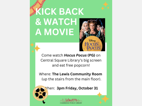 Event image for Kick Back & Watch a Movie (Central Square)