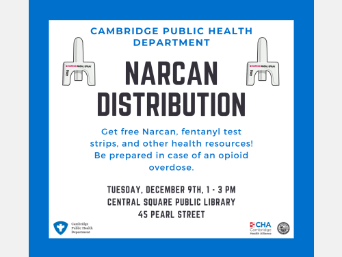 Event image for Narcan Distribution (Central Square)