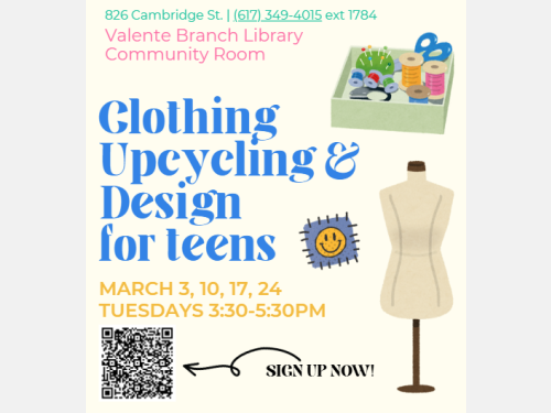 Event image for Clothing Upcycle & Design for Teens (Valente)