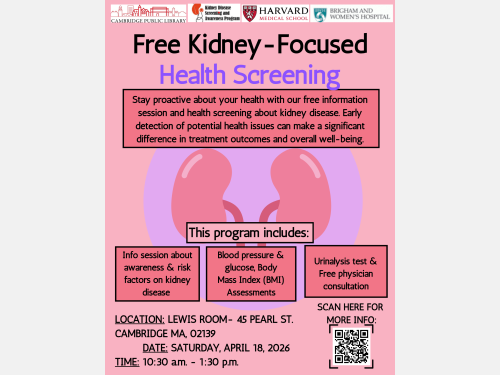 Event image for Kidney Disease Info Session & Screening