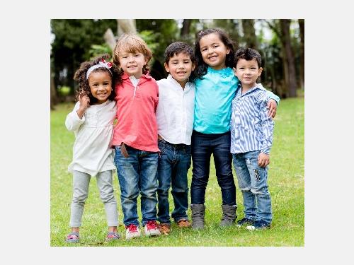 Photo of children playing.