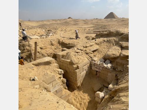 Excavation at Saqqara, Egypt
