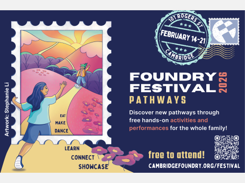 Foundry Festival 2026 February 14-21 101 Rogers St, Cambridge