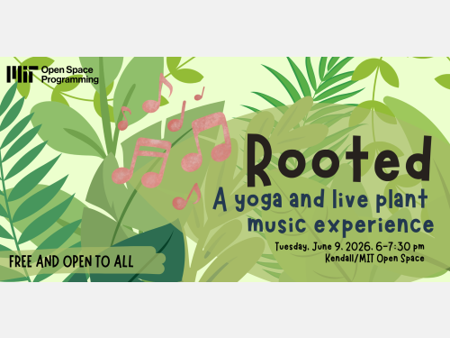 ROOTED a yoga and live plant music experience poster