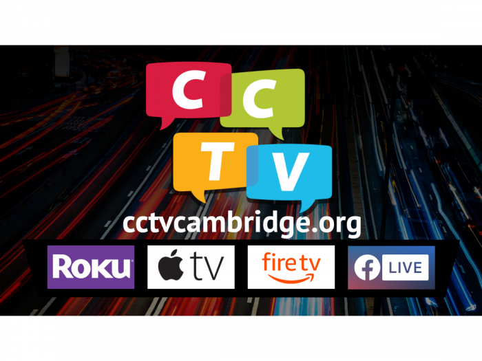 cctv logo cctvcambridge.org streaming channels: Roku, Apple tv, Firetv,  Facebook Live