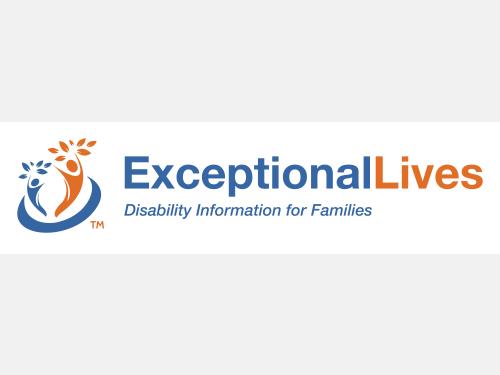 Logo, which says: Exceptional Lives: Disability Information for Families