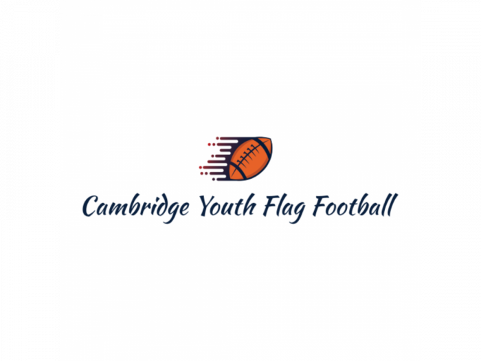 Cambridge Youth Flag Football logo.