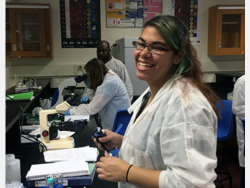 Photo of a JAS Biomedical Training student smiling.