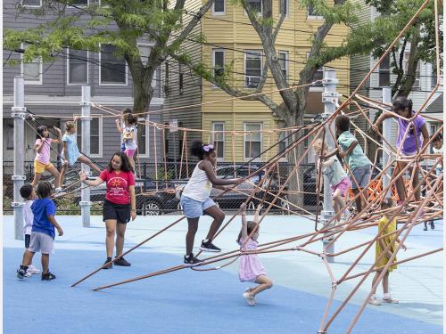 Outdoor play at Community Schools Summer Camp