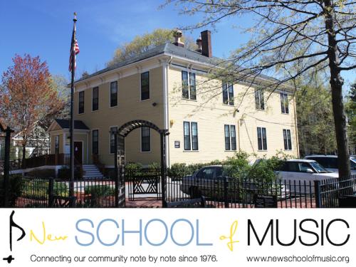 NSM's logo and a photo of NSM's yellow school building 